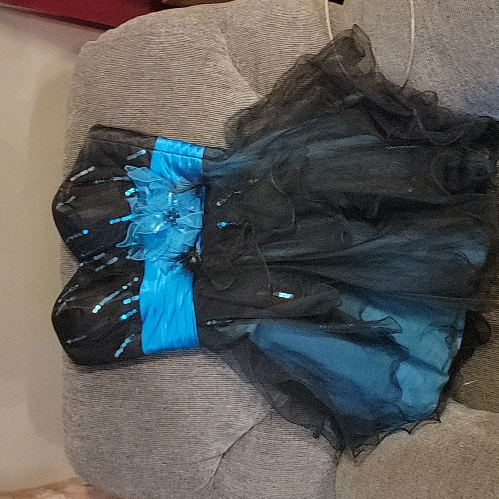 Y2K prom dress with feather details